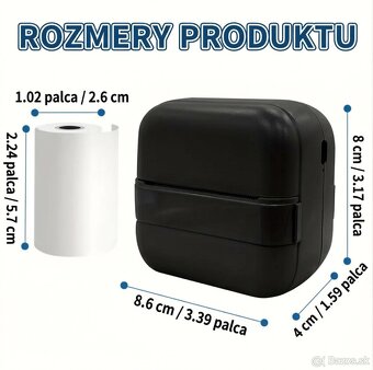 Nová mini tlačiareň ( mini printer ) s 13 rôznymi rolkami - 5