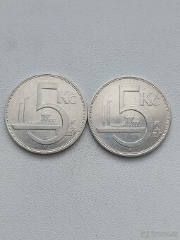 Strieborne mince 1.ČS republika - 5