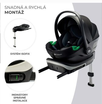 Vajíčko+isofix základná Kinderkraft i-Care + Care FX - 5