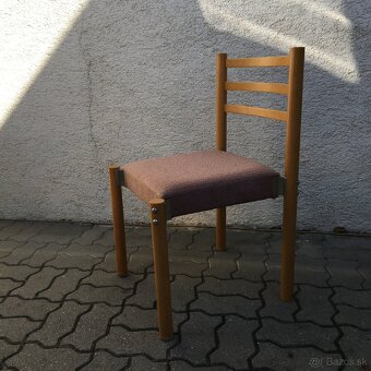 Retro stolicka Miroslav Navratil 4 ks Vintage - 5