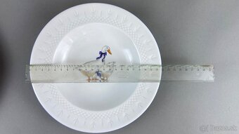 Tanierová súprava pre 6 osôb husi, modrá linka - 5