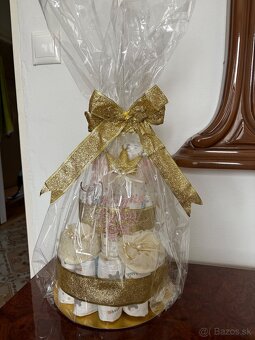 Plienková torta dievčatko golden - 5