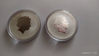 Lunárna séria II. 2012 drak a 2016 opica 1 oz farebné - 5