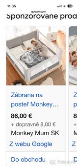 Detská zábrana na posteľ Mankey Mum na felú posteľ - 5