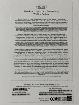 ZNÍŽENÁ CENA iPad Pro 11" (2021) 512GB WiFi + Cellular - 5