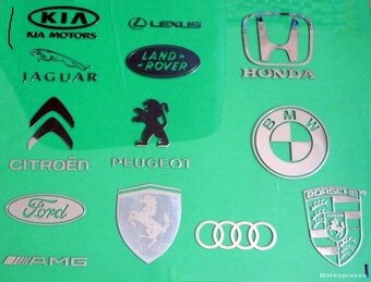 JAGUAR LOGO nalepka Metal Edition CHROM 2KUSY - 5