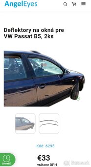 Predám predné deflektory VW Passat B5.5 - 5