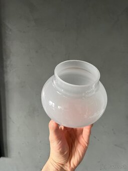 Tienidlo z mliečneho skla I retro I Czechoslovakia - 5