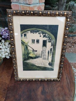 Starý obrázok, rám - 5