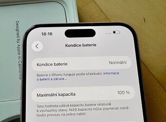 iPhone 15 Růžová BATERIE 100% TOP - 5