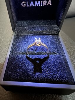 Zlatý dámsky prsteň a prstene - 5