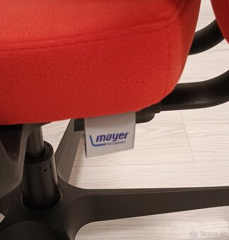 ŠPIČKOVÁ ergonomická kancelárska stolička MAYER PRIME (Red) - 5