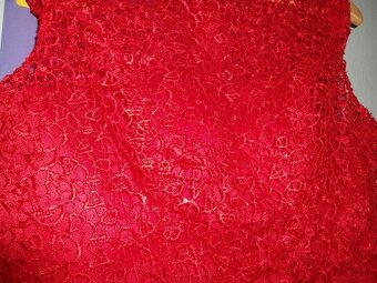 Červené večerné dlhé šaty - 5