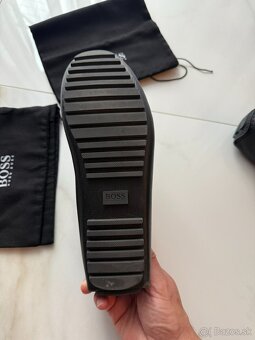 Predám Hugo boss kožené mokasíny zánovné (40) box & dustbag - 5