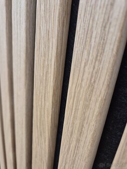 Drvené trojstranové akustické panely 300x52,5x1,8cm DUB - 5