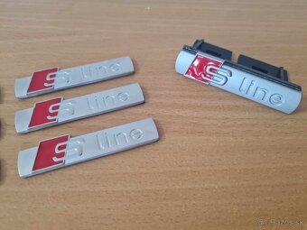 Cierne a sive Napisy S-LINE pre AUDI - 5
