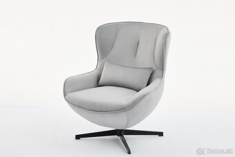 LOREN-360-stupňové otočné kreslo s podnožou - 5