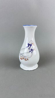 Váza s motívom husí, modrá linka, MZ - 5