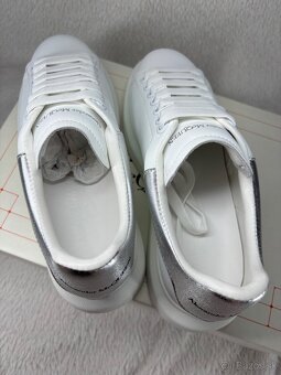 Alexander McQueen Sneakers Silver White - 5
