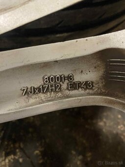 ALU 5x100 R17 pneu,215/40 R17 - 5