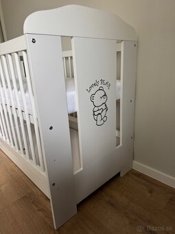 Detska postielka, prebalovaci pult a komoda - 5