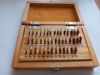 Koncové mierky 0,1 mm až 0,9 mm po 0,01 mm 63 ks - 5