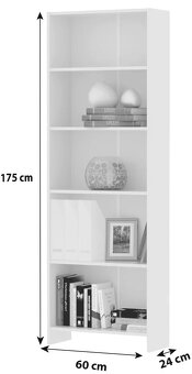 Poličky / regál biely - 5