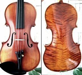 husle 4/4 model Stradivari tiger stripes - 5