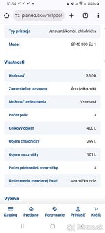 Vstavaná chladnička s mrazničkou Whirpool - 5