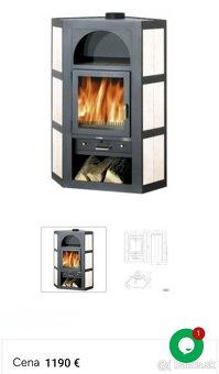 Teplovzdušné krbové kachle ABX 8kw - 5