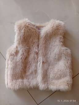 Bunda , vesta, kabát 9-12 mes dievča - 5