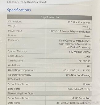 UBIQUITI EdgeRouter Lite + UBIQUITI Access Point Networks Un - 5