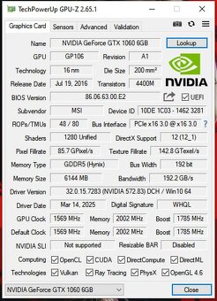 MSI Gaming X GTX 1060 6GB - 5