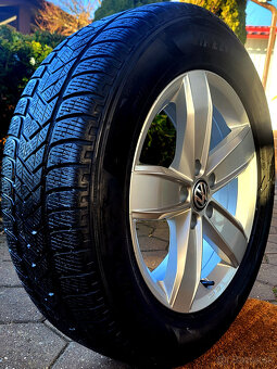 alu R17 5x112, zimné pneu 215/65, orig. VW Tiguan, Ateca... - 5