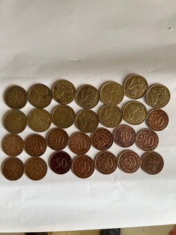 1 Kčs 1962 až1992 , 50 halier ČSSR 1964až1971 - 5