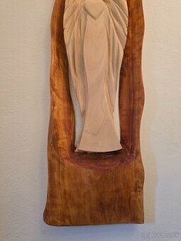 Drevená socha anjela - 5