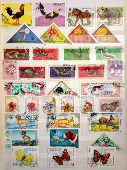 Predám poštové známky fauna ,flóra 596 ks - 5