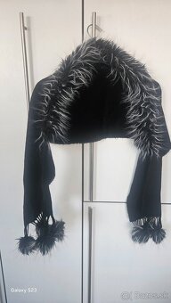 Sál - čiapka s kožušinkou - 5