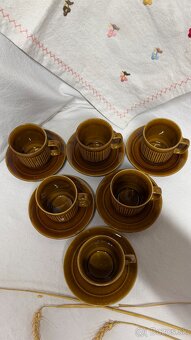 Šálky s podšálkami KERA VITRAL Czechoslovakia - 5