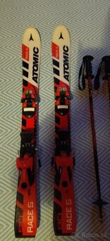 Detské lyže Atomic 90 CM , lyžiarky Rossignol 21,5 - 5