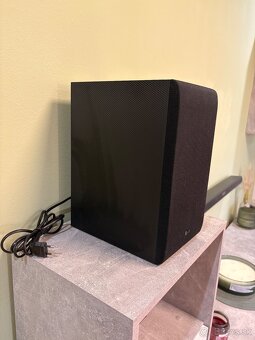 LG SPJ4B-W Wireless Subwoofer + Soundbar – černý, funkční - 5