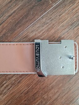 Lv louis vuitton opasok koženy biely kvalitny lv belt - 5