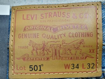 Pánské džíny Levi's 501 W34/L32=45/107cm p281 - 5