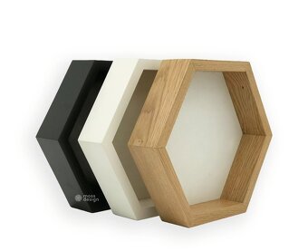 🖼️ Rámy na mieru – drevené hexagóny, klasické drevené a hli - 5