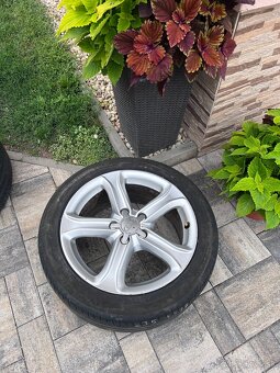 Original audi disky elektrony 5x112 r17 +letne pneu - 5