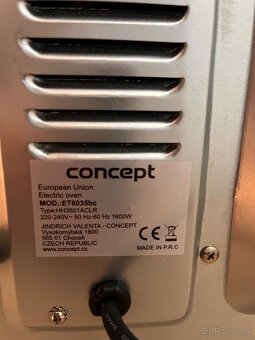 Predám elektrickú rúru Concept ET6035bc - 5