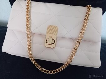 Nová dámska béžová kabelka ALDO so zlatými aplikáciami - 5