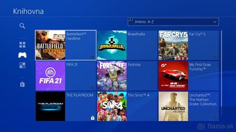 PS4 PLAYSTATION 4 SLIM + 2X OVLADAC + HRY - 5