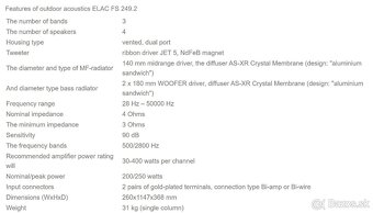 ELAC FS 249.2 Black High Gloss / AKCIA - 5