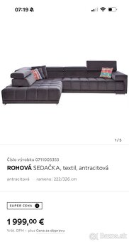 Siva sedacia suprava plus taburet - 5